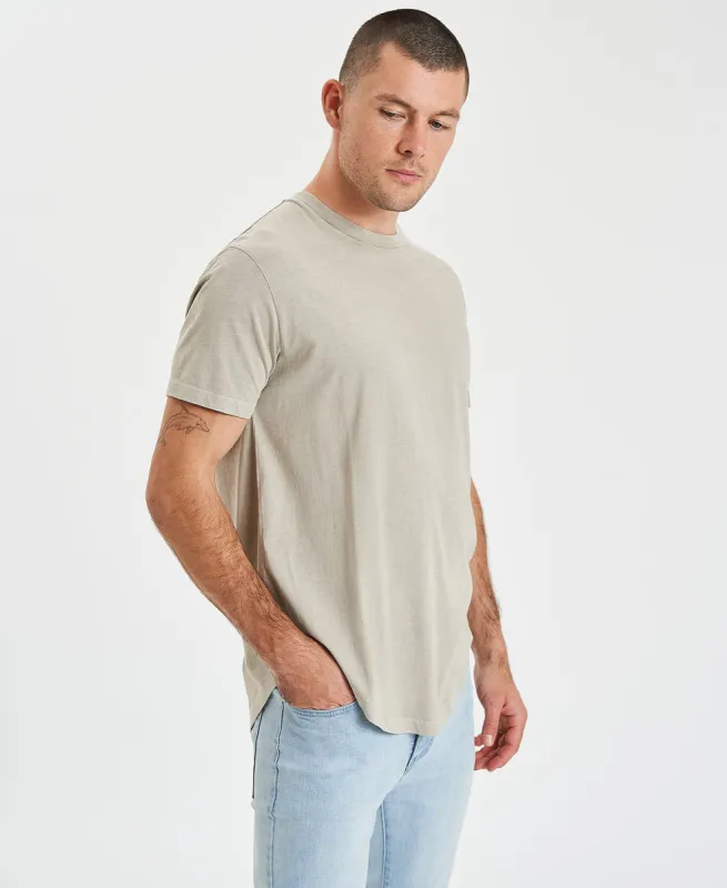 Bristol Dual Curved T-Shirt Pigment Sepia sold by Neverland