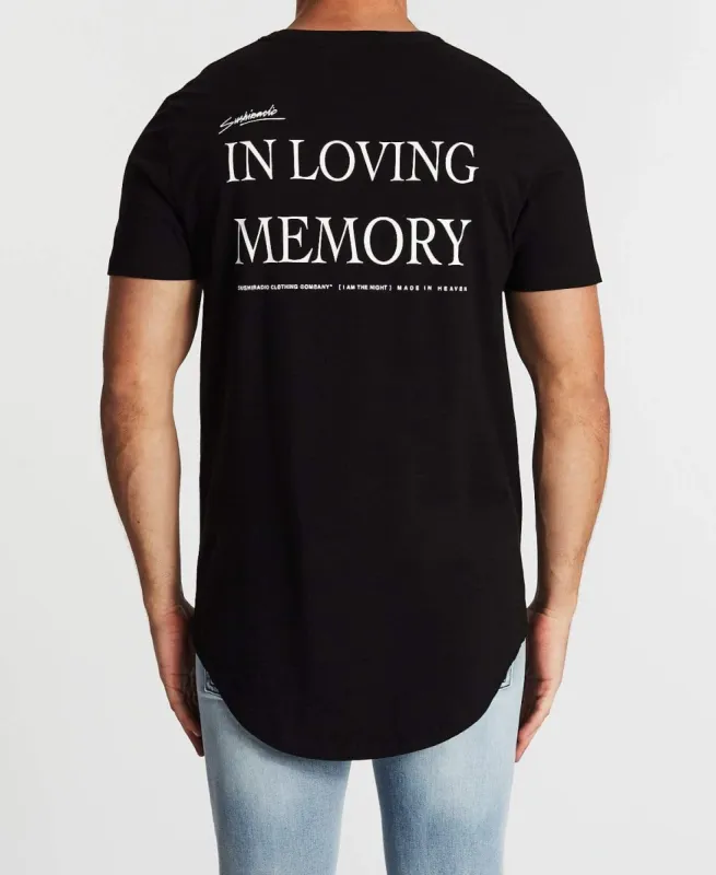 Homage Dual Curved T-Shirt Jet Black sold by Neverland