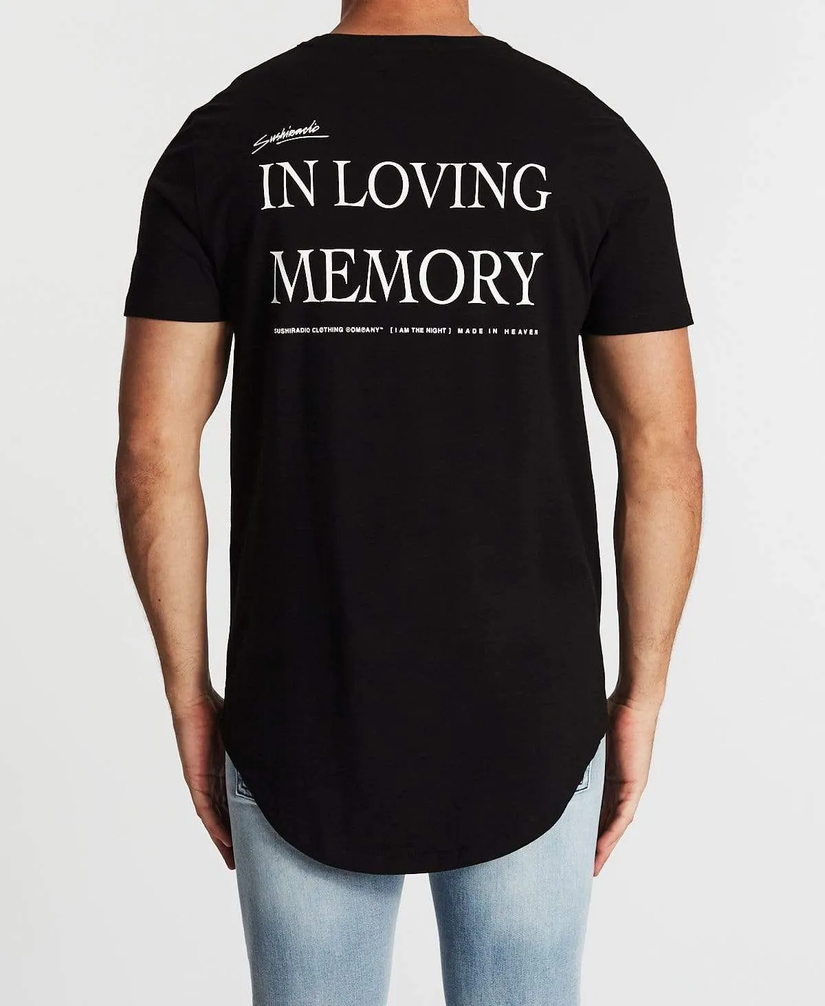 Homage Dual Curved T-Shirt Jet Black sold by Neverland