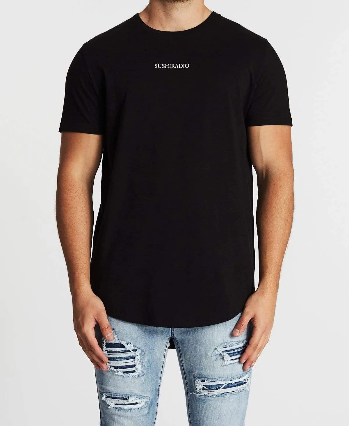 Homage Dual Curved T-Shirt Jet Black sold by Neverland product image thumbnail 2