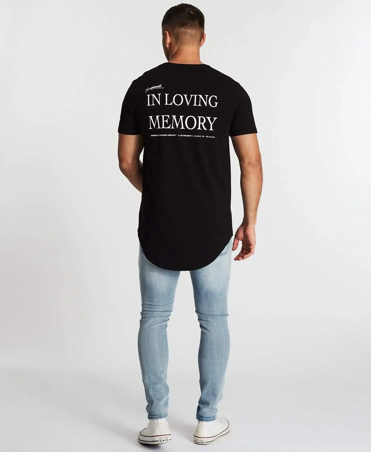 Homage Dual Curved T-Shirt Jet Black sold by Neverland product image thumbnail 5