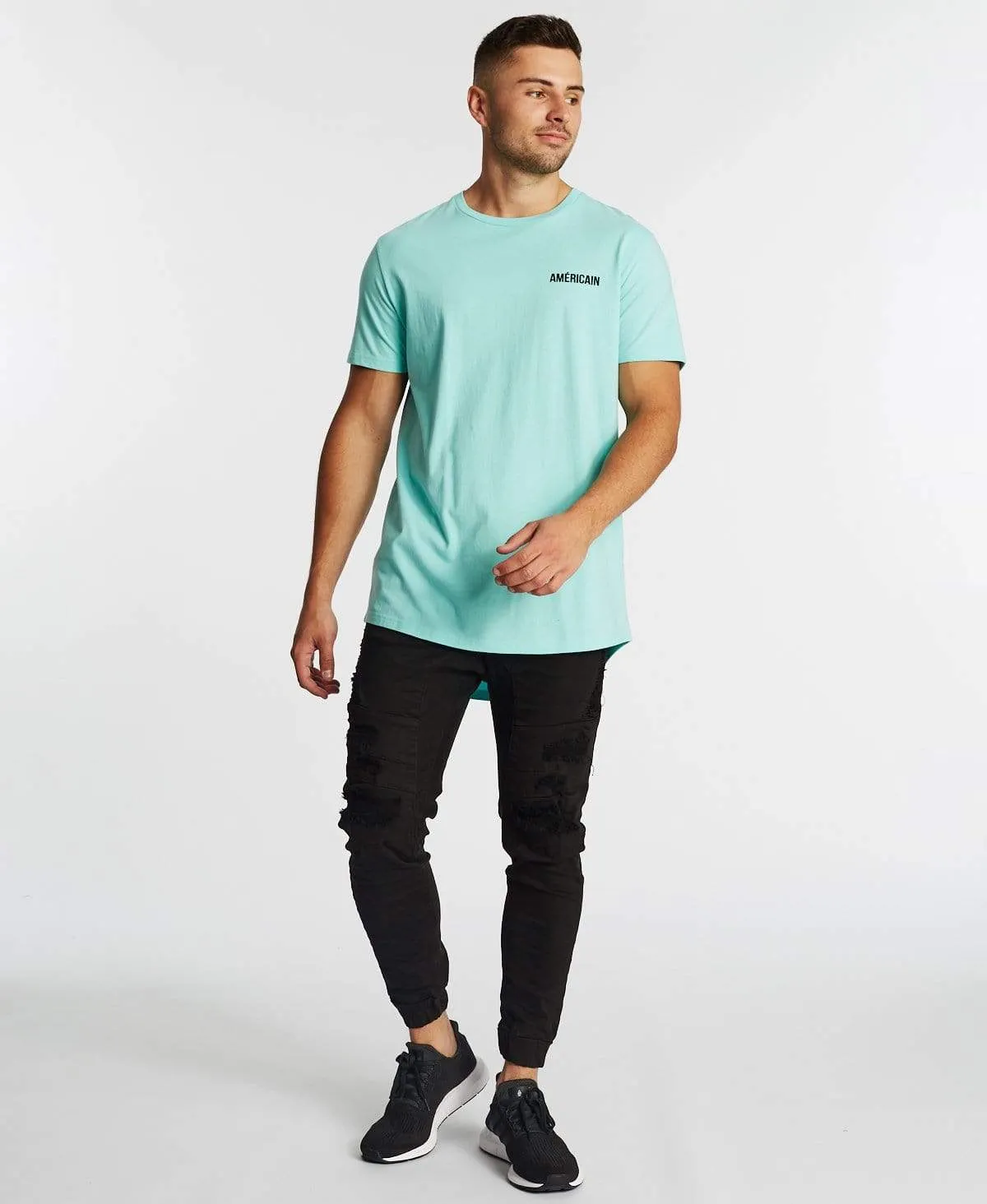 Idealiste Dual Curved T-Shirt Aqua sold by Neverland product image thumbnail 3