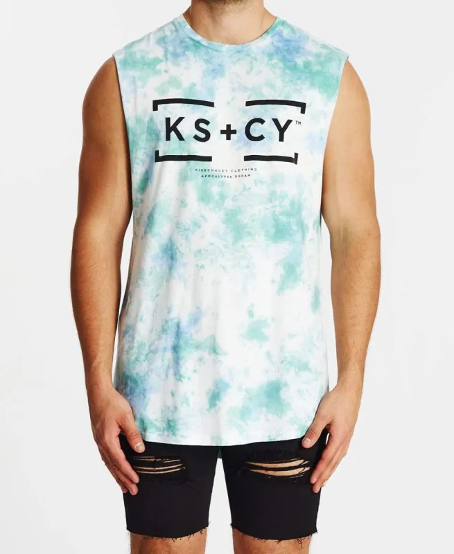 Profile Dual Curved Muscle Tee Tie Dye sold by Neverland