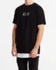 Deficits Relaxed Layered T-Shirt Jet Black sold by Neverland
