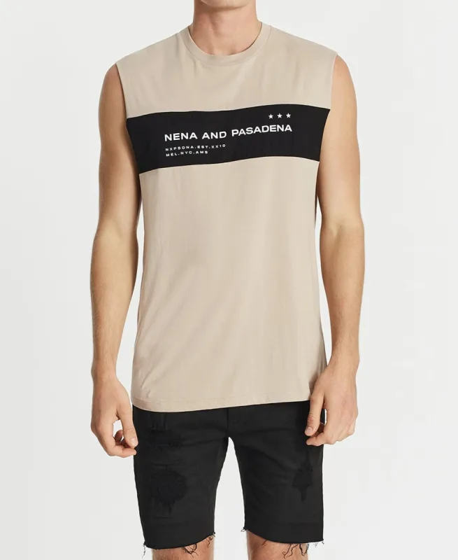 Overthrown Scoop Back Muscle Tee Pigment Mushroom sold by Neverland