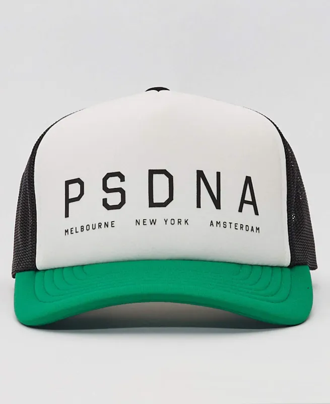 Global Cap White/Green/Black sold by Neverland