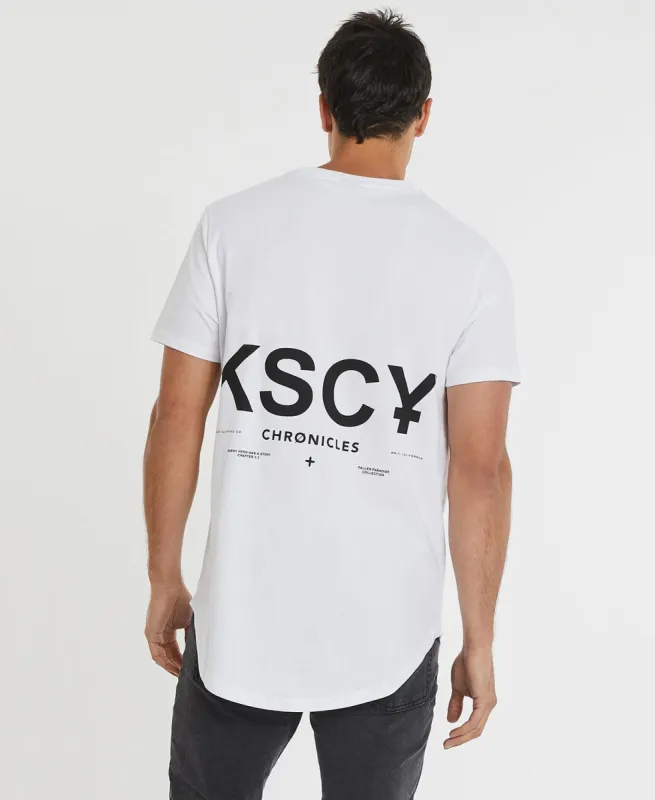 Thunderstorm Dual Curved T-Shirt Optical White sold by Neverland