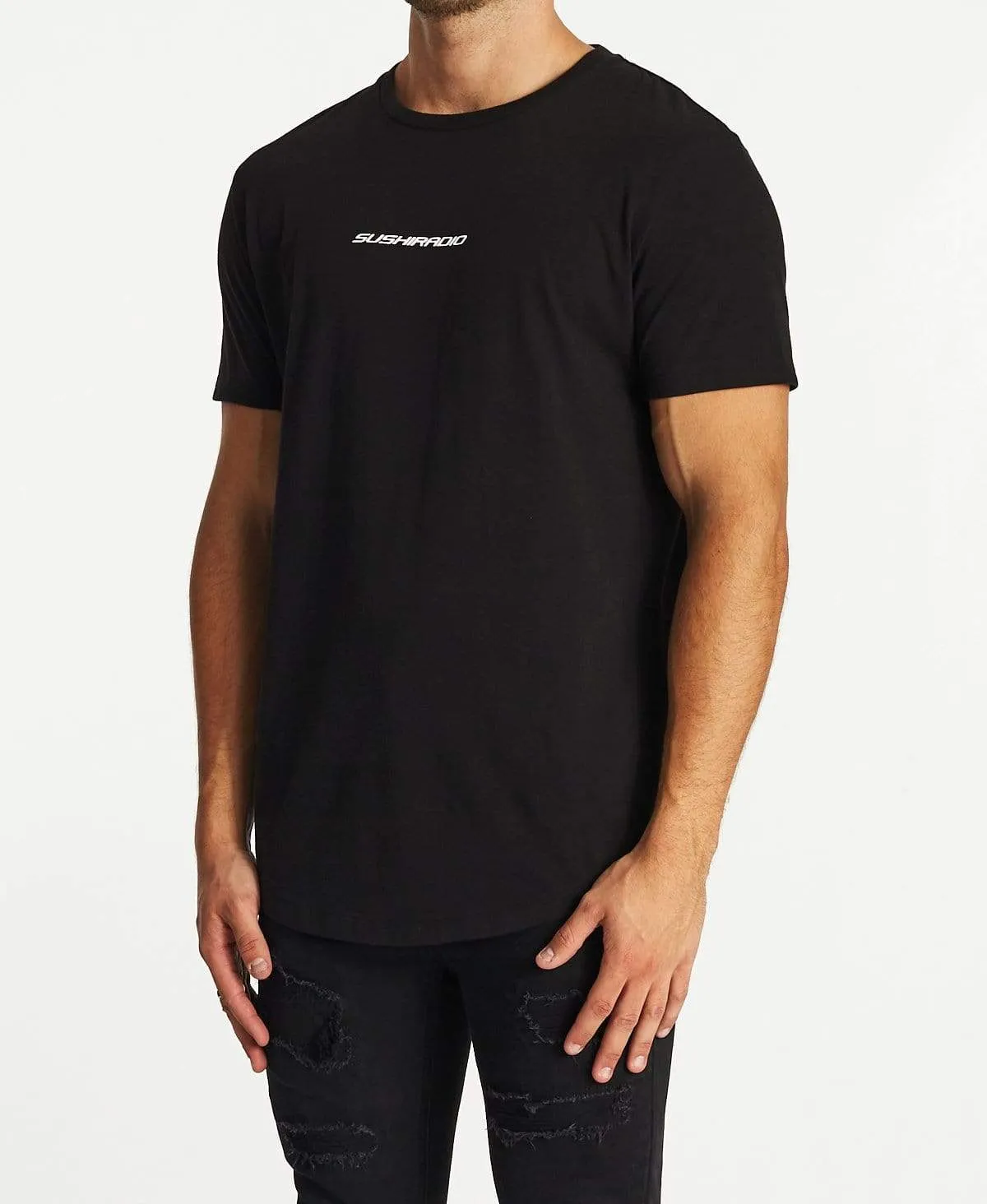 Ingenious Dual Curved T-Shirt Jet Black sold by Neverland product image thumbnail 3