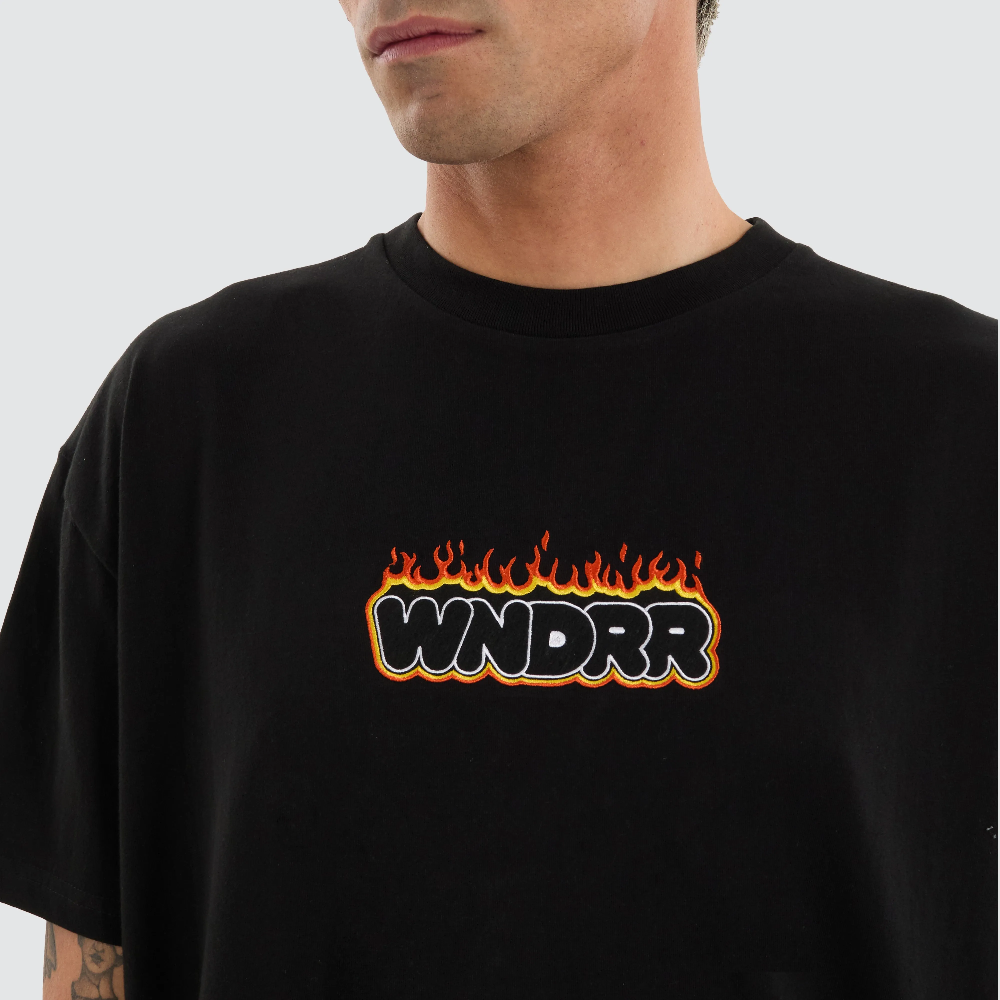 Flint Box Fit Tee Black sold by Neverland product image thumbnail 2