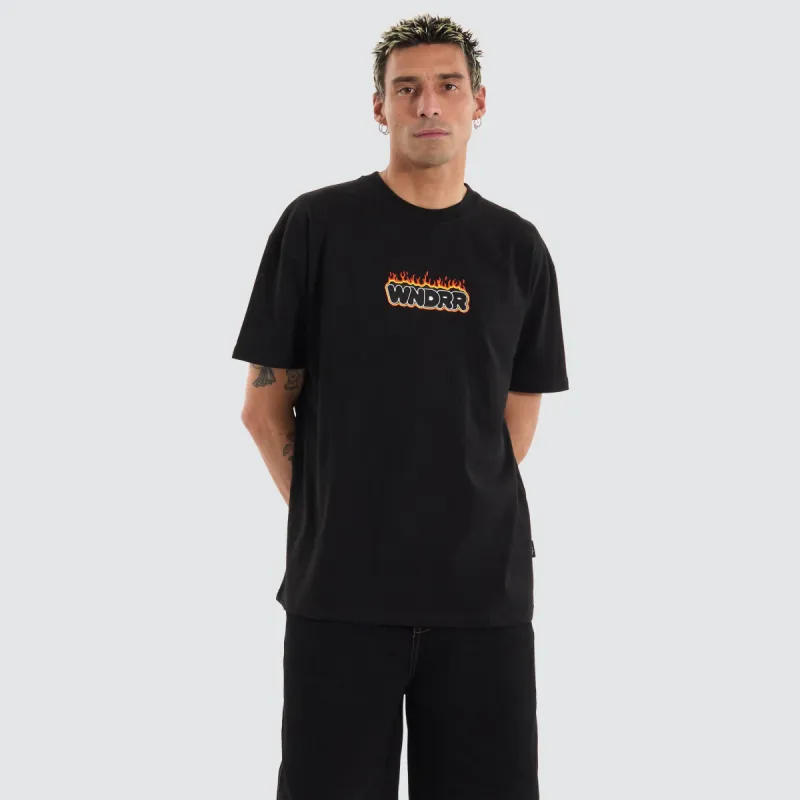 Flint Box Fit Tee Black made by WNDRR