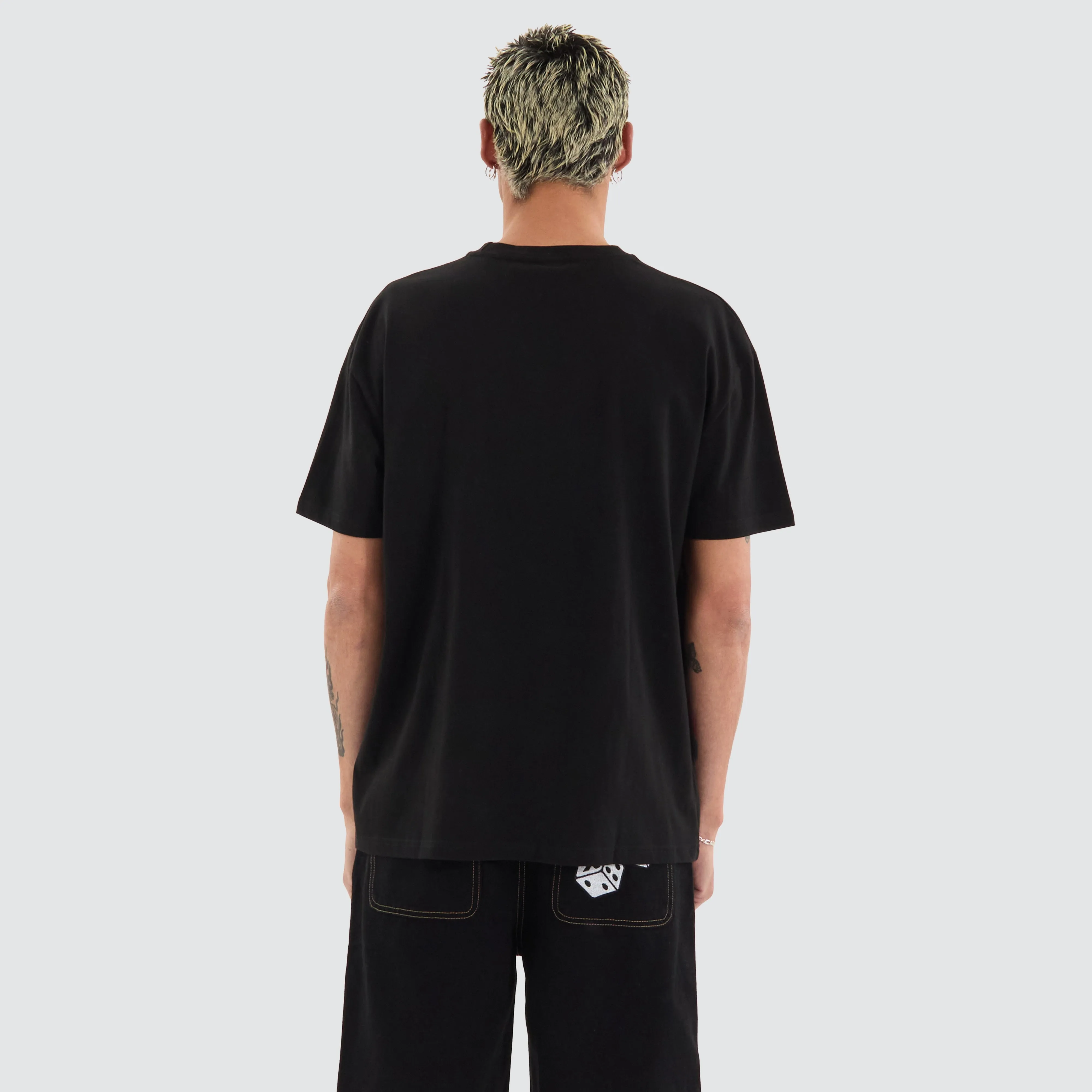 Flint Box Fit Tee Black sold by Neverland product image thumbnail 3