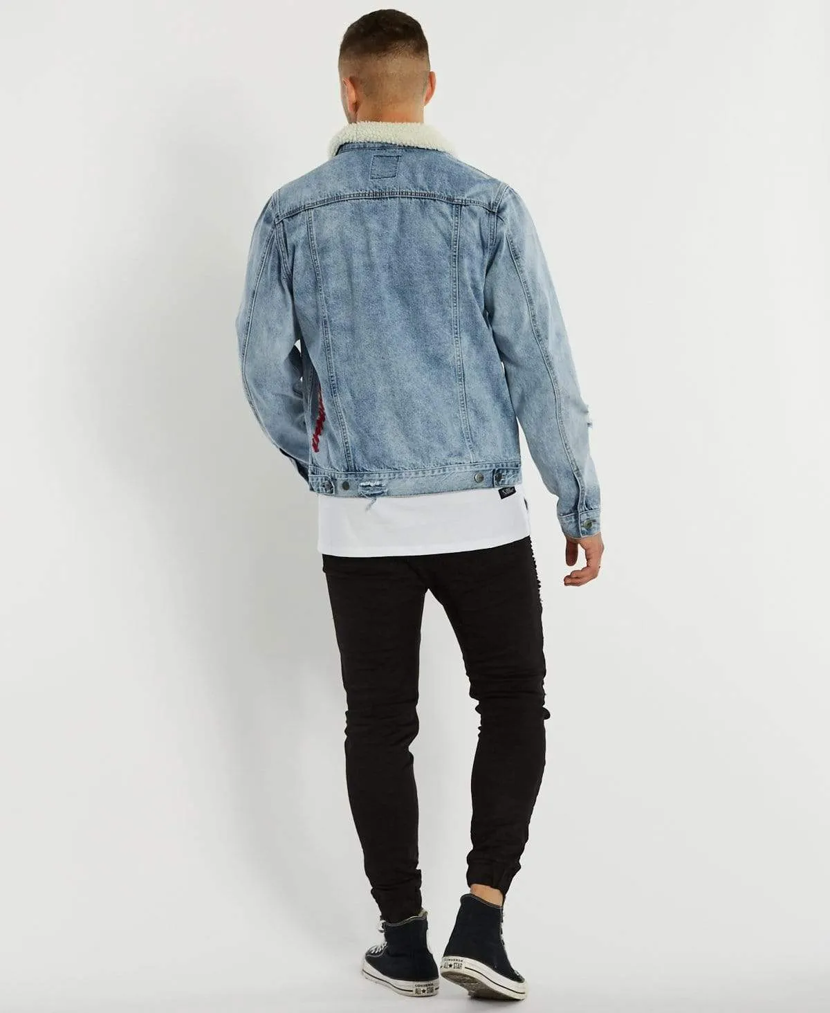 Boneyard Denim Trucker Jacket Vintage Blue sold by Neverland product image thumbnail 5