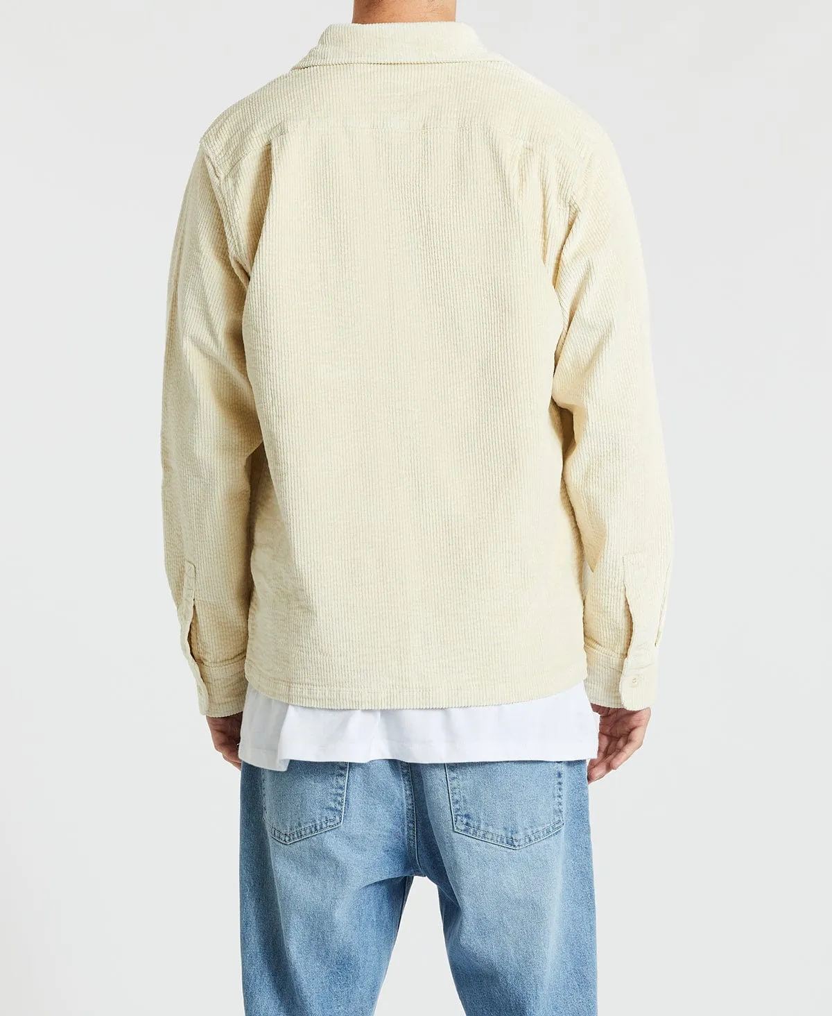 Vacay Cord Shirt Dirty White sold by Neverland product image thumbnail 5