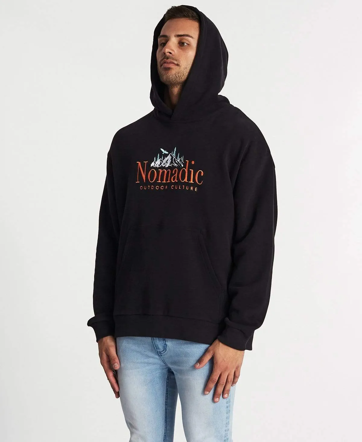 Surreal Relaxed Hoodie Jet Black sold by Neverland product image thumbnail 4