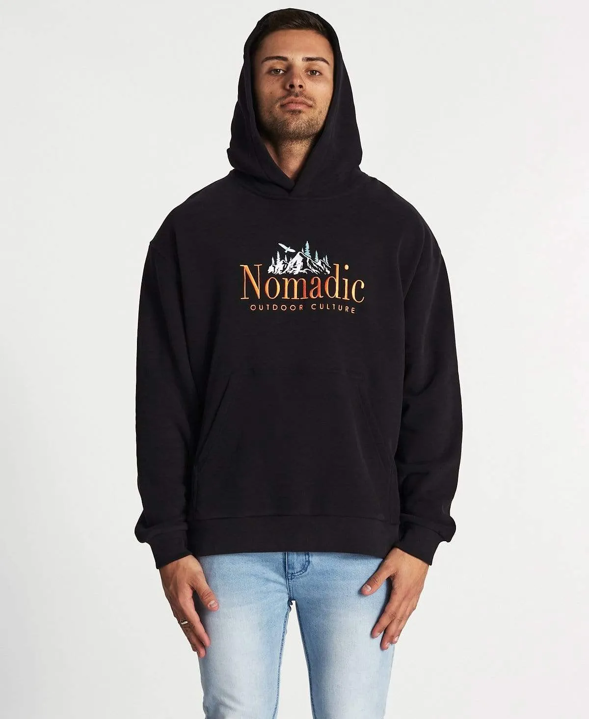 Surreal Relaxed Hoodie Jet Black sold by Neverland product image thumbnail 5