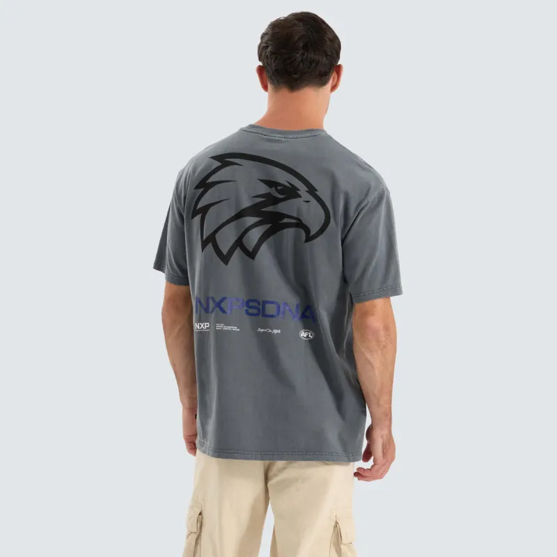 West Coast Eagles AFL Box Fit Tee Pigment Charcoal sold by Neverland