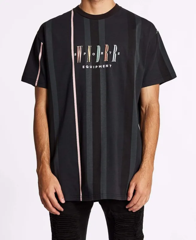 Tones Vert Stripe Custom Fit T-Shirt Multi Colour sold by Neverland