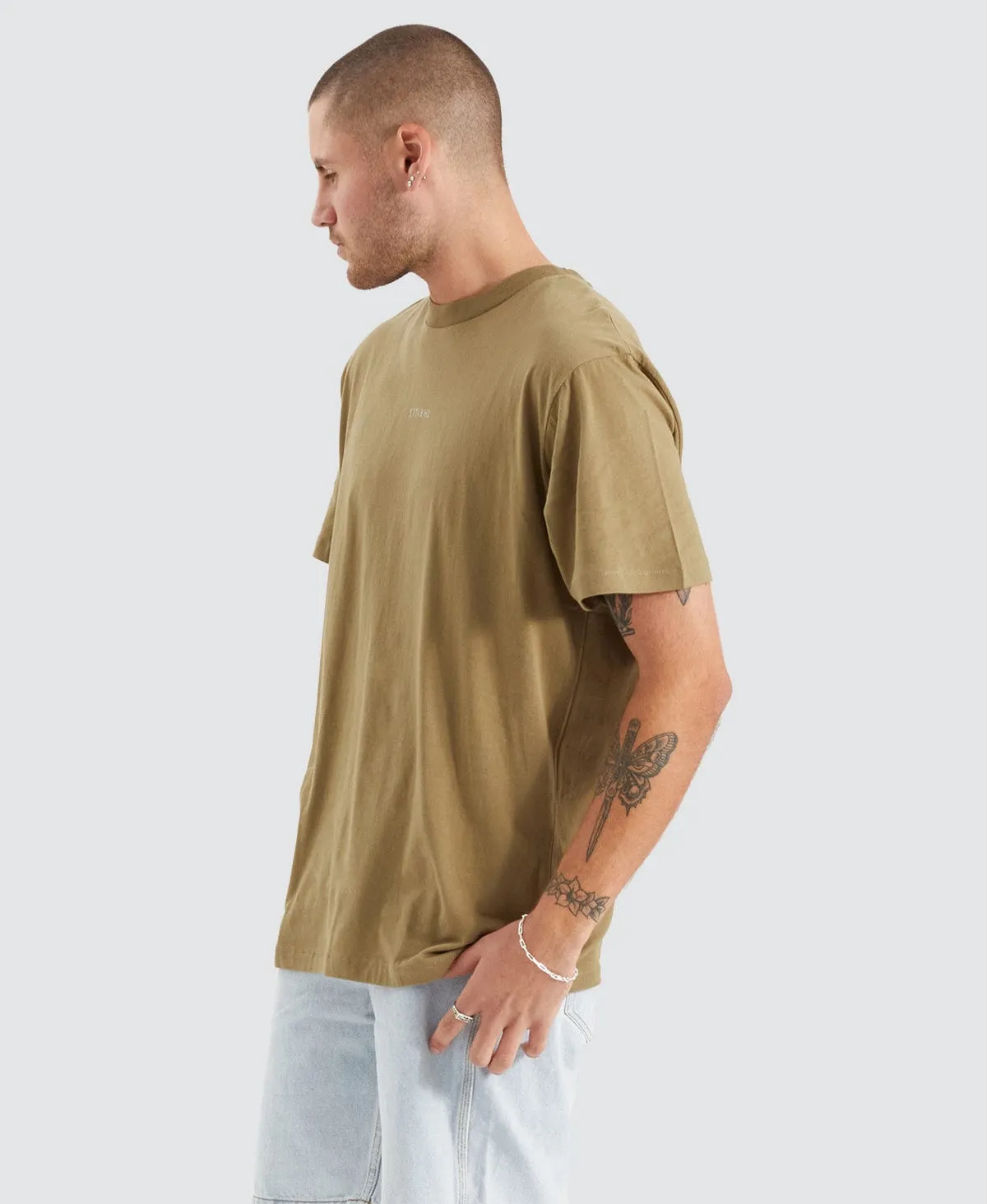 Minimal Thrills Merch Fit T-Shirt Brown sold by Neverland product image thumbnail 3