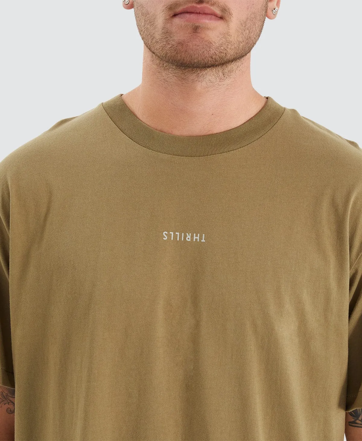 Minimal Thrills Merch Fit T-Shirt Brown sold by Neverland product image thumbnail 2