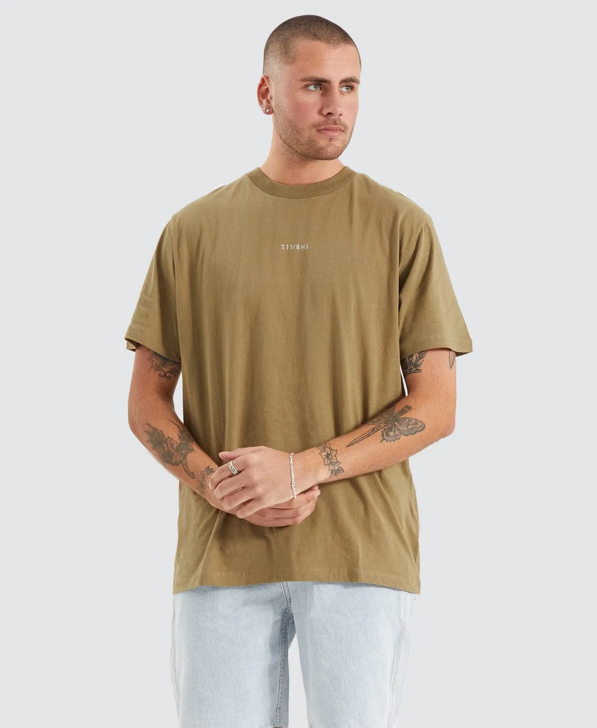 Minimal Thrills Merch Fit T-Shirt Brown sold by Neverland