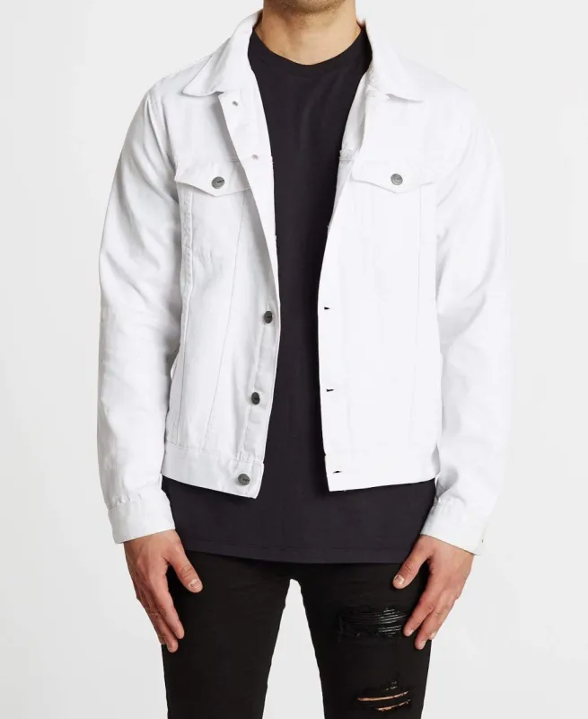 Winslow Trucker Jacket White sold by Neverland