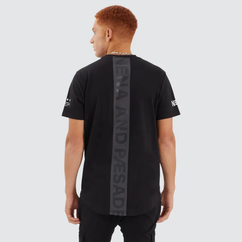 Extension Dual Curved Tee Black/Asphalt sold by Neverland