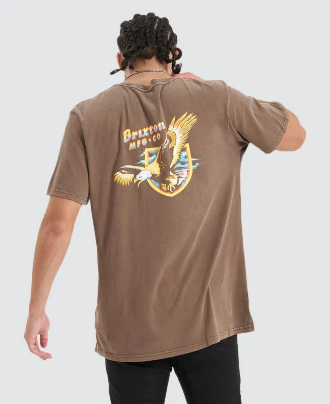 District Standard Dark Earth Worn Wash Brown T-Shirt sold by Neverland