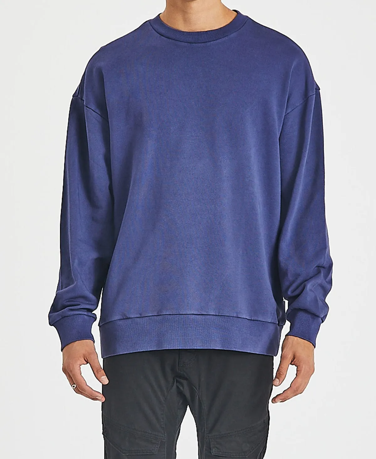 Bradford Relaxed Jumper Pigment Navy Blue sold by Neverland product image thumbnail 5
