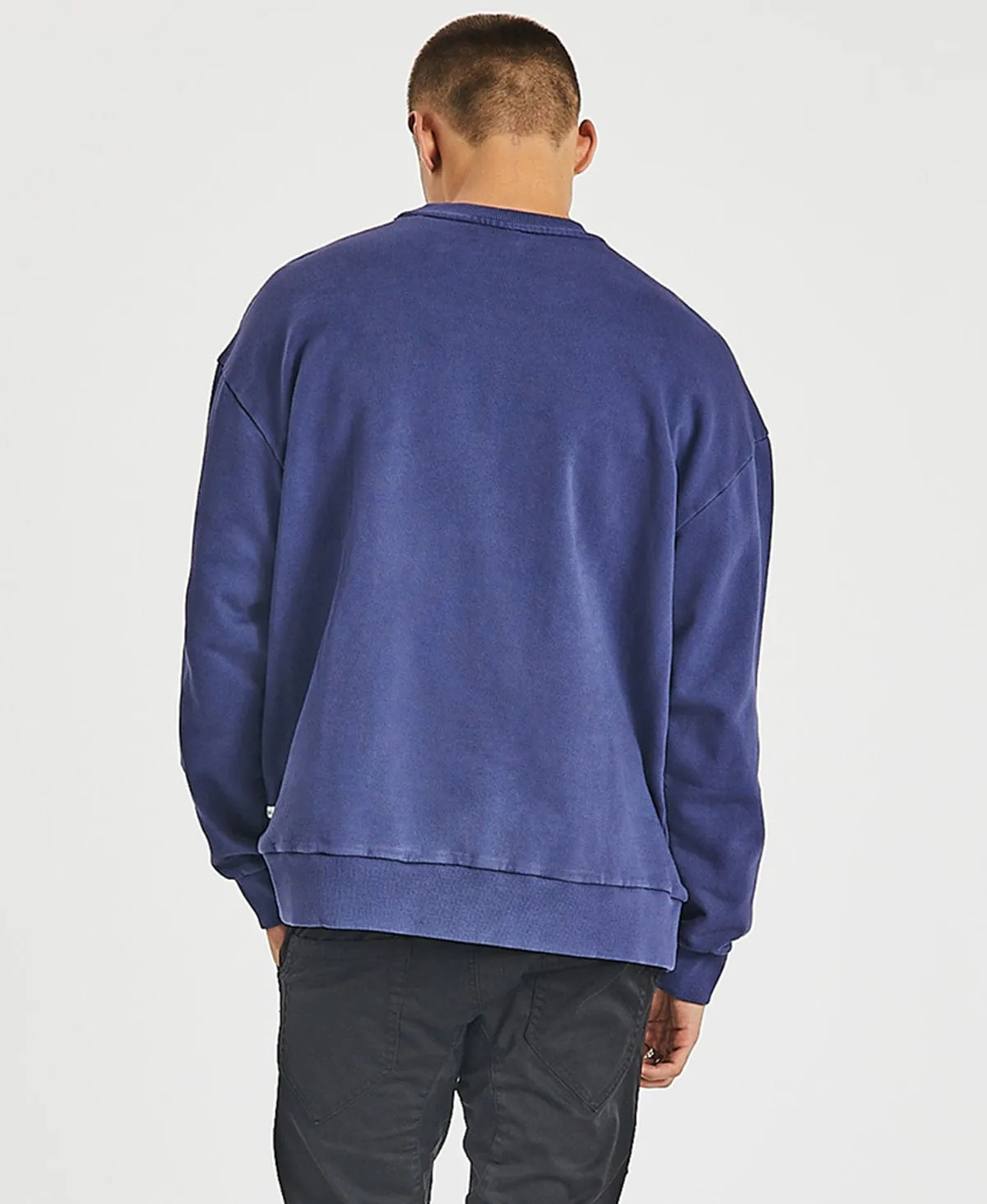 Bradford Relaxed Jumper Pigment Navy Blue sold by Neverland product image thumbnail 2
