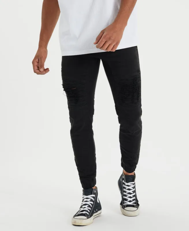 Destroyer 2.0 Jogger Jean Jet Black made by Nena and Pasadena