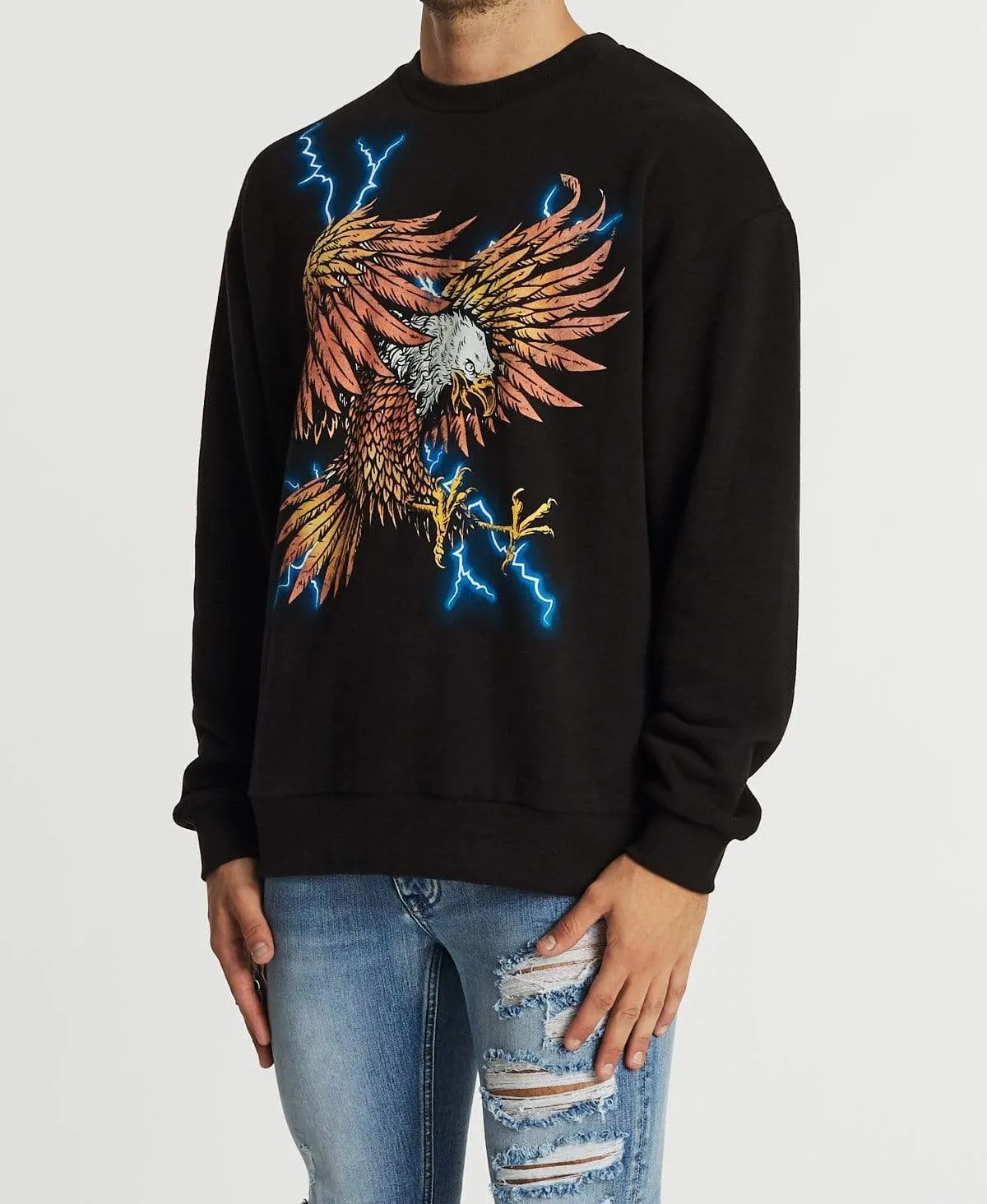 Power Relaxed Jumper Jet Black sold by Neverland product image thumbnail 3