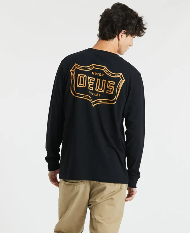 Quarters Long Sleeve T-Shirt Black sold by Neverland