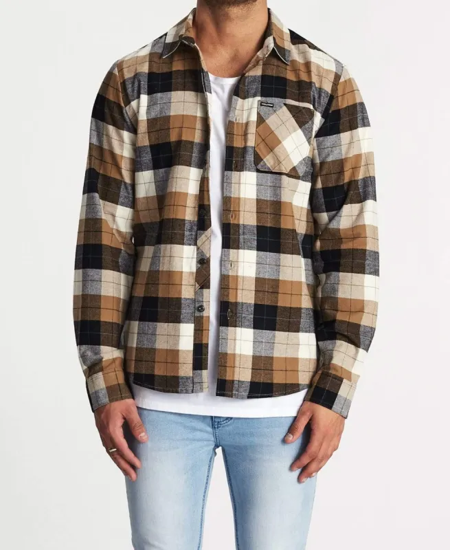 Caden Plaid Long Sleeve Shirt Primer White sold by Neverland