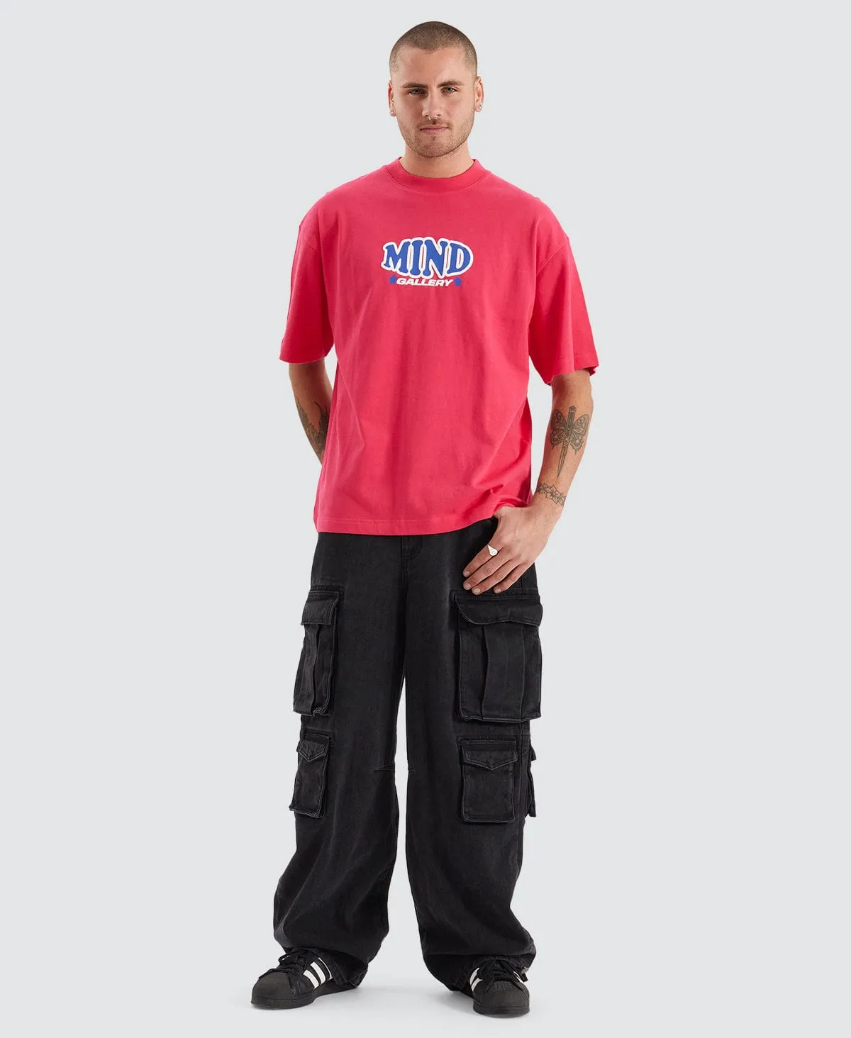 Inflate Extra Heavy Street T-Shirt Virtual Pink sold by Neverland product image thumbnail 4