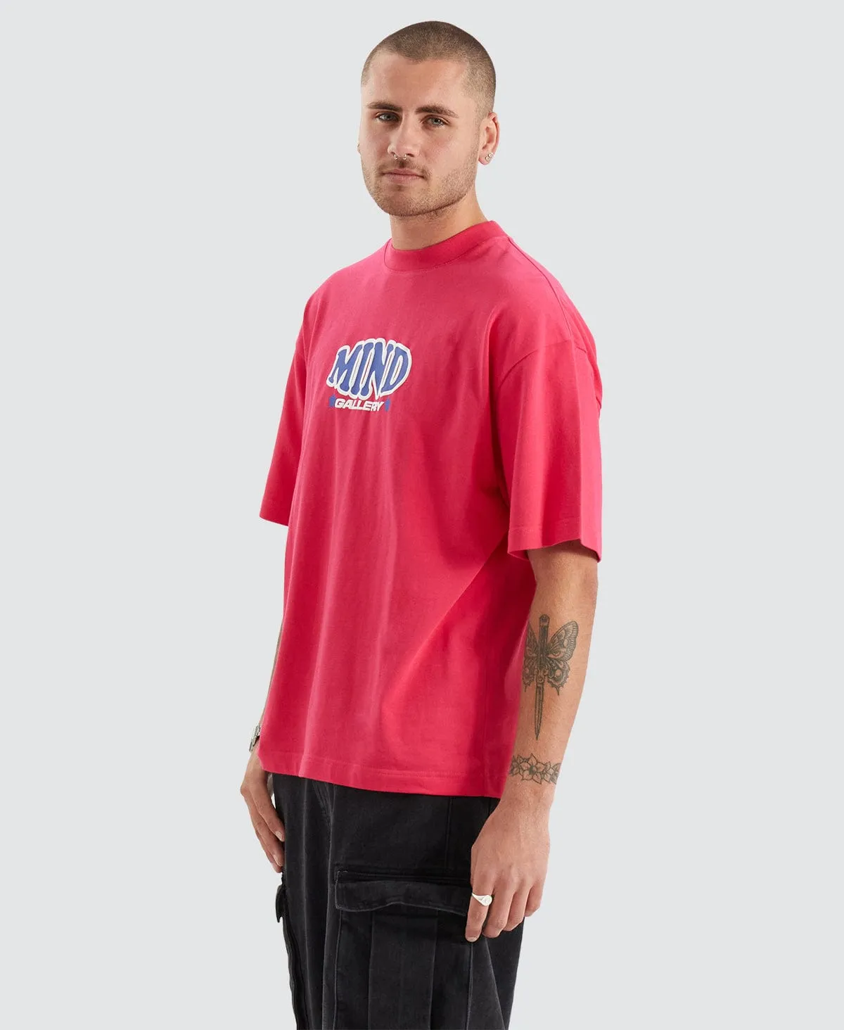 Inflate Extra Heavy Street T-Shirt Virtual Pink sold by Neverland product image thumbnail 3
