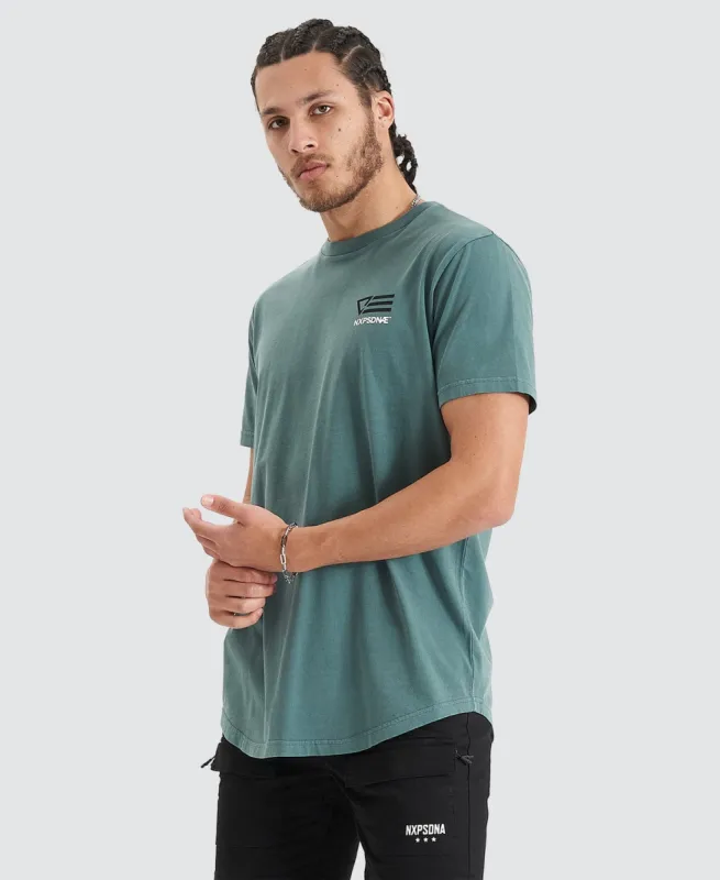 Advance Dual Curved Tee Pigment Silver Pine sold by Neverland