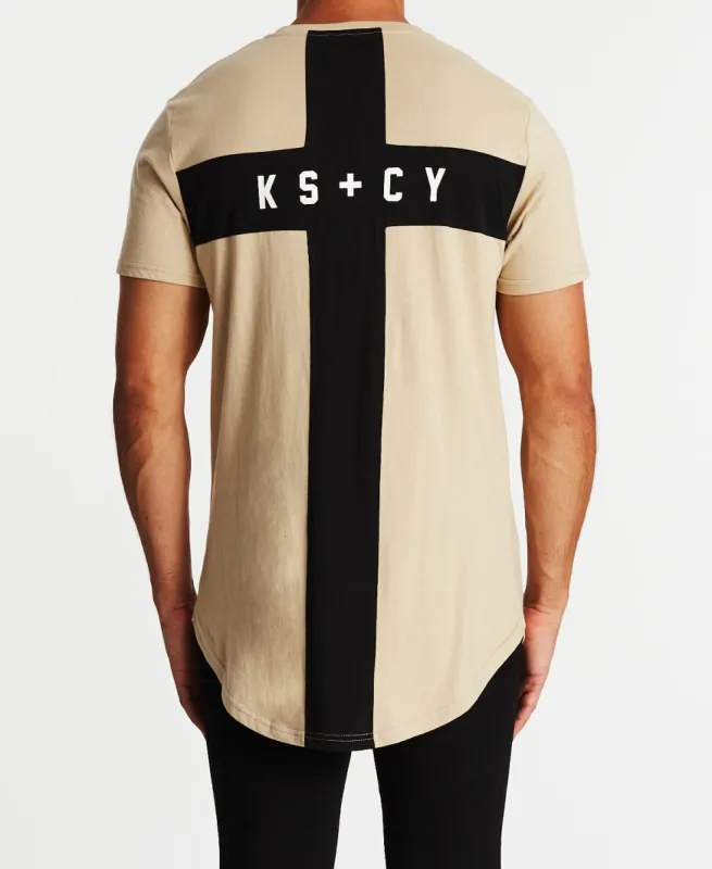 Laceration Dual Curved T-Shirt Sand sold by Neverland