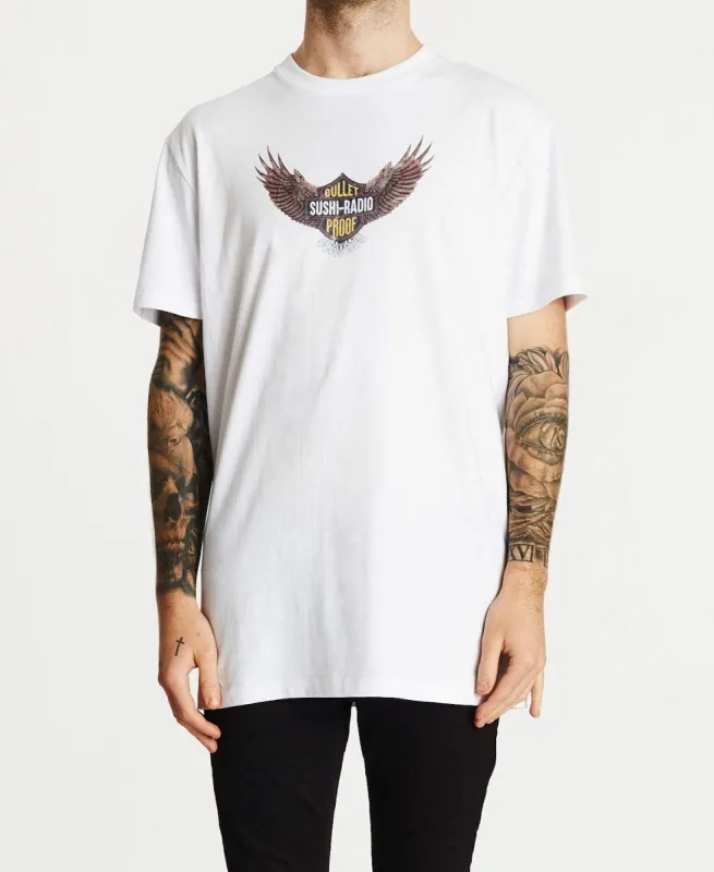 Bulletproof Relaxed T-Shirt White sold by Neverland