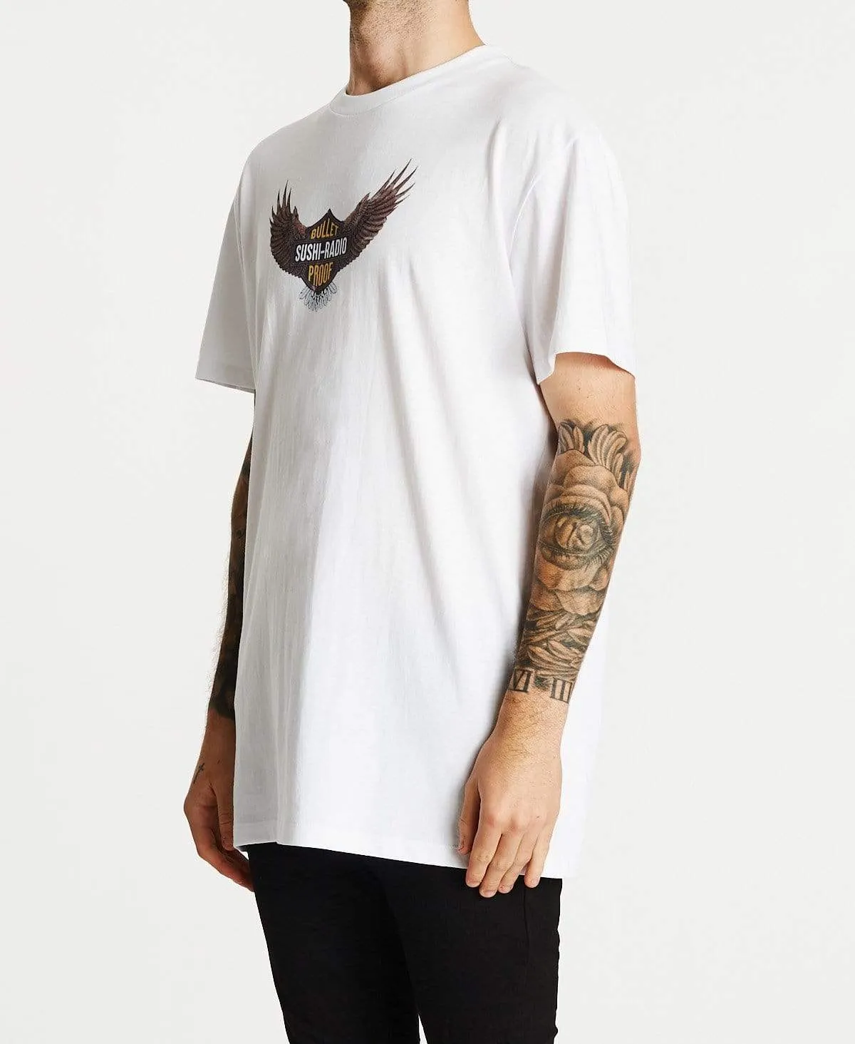 Bulletproof Relaxed T-Shirt White sold by Neverland product image thumbnail 3