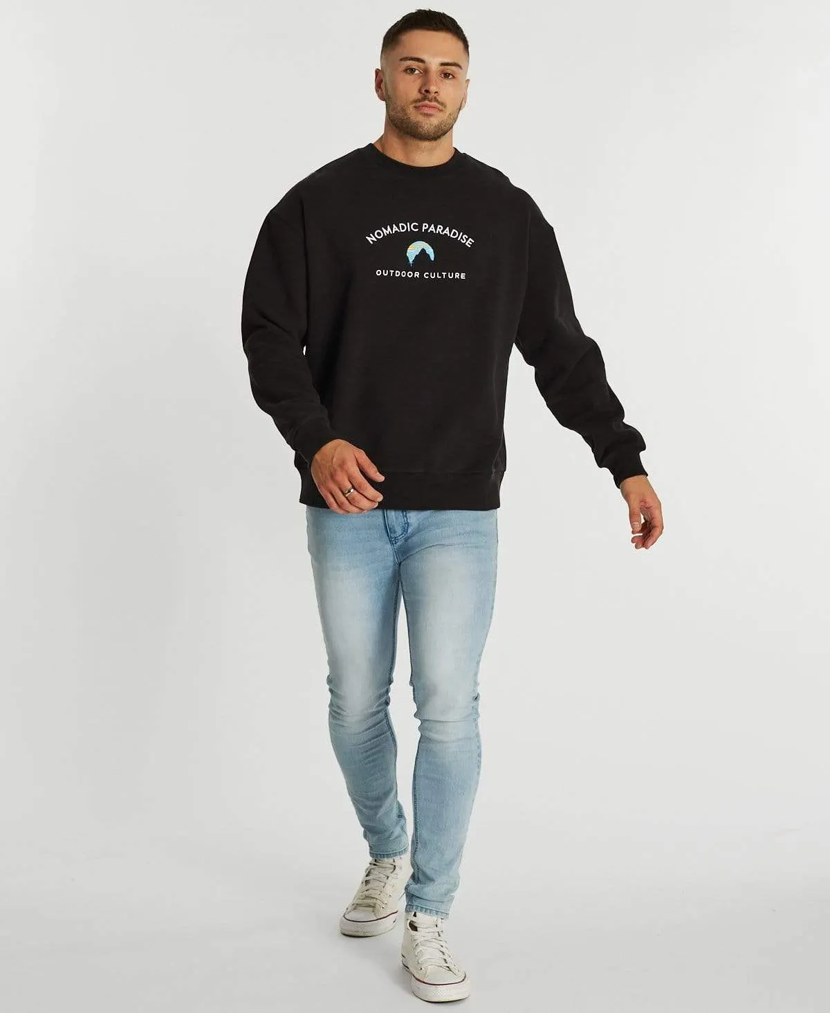 Nightfall Relaxed Jumper Jet Black sold by Neverland product image thumbnail 4