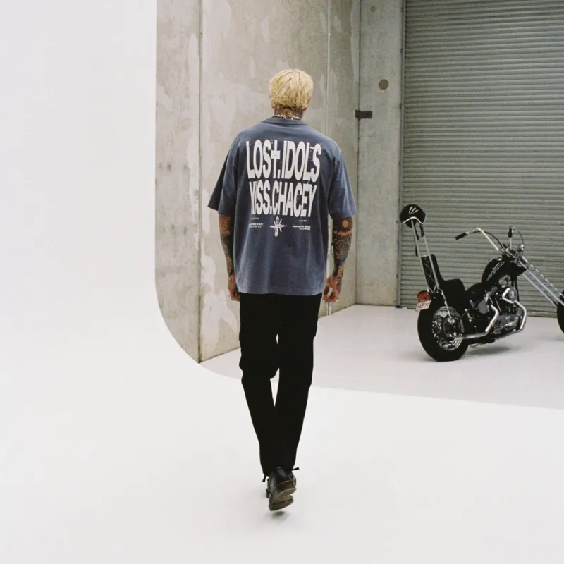 Fizzle Heavy Oversized Tee Pigment Night Shadow sold by Neverland