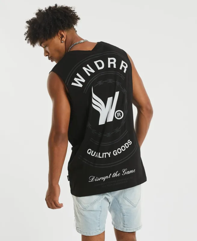 Cease Muscle Tee Black sold by Neverland