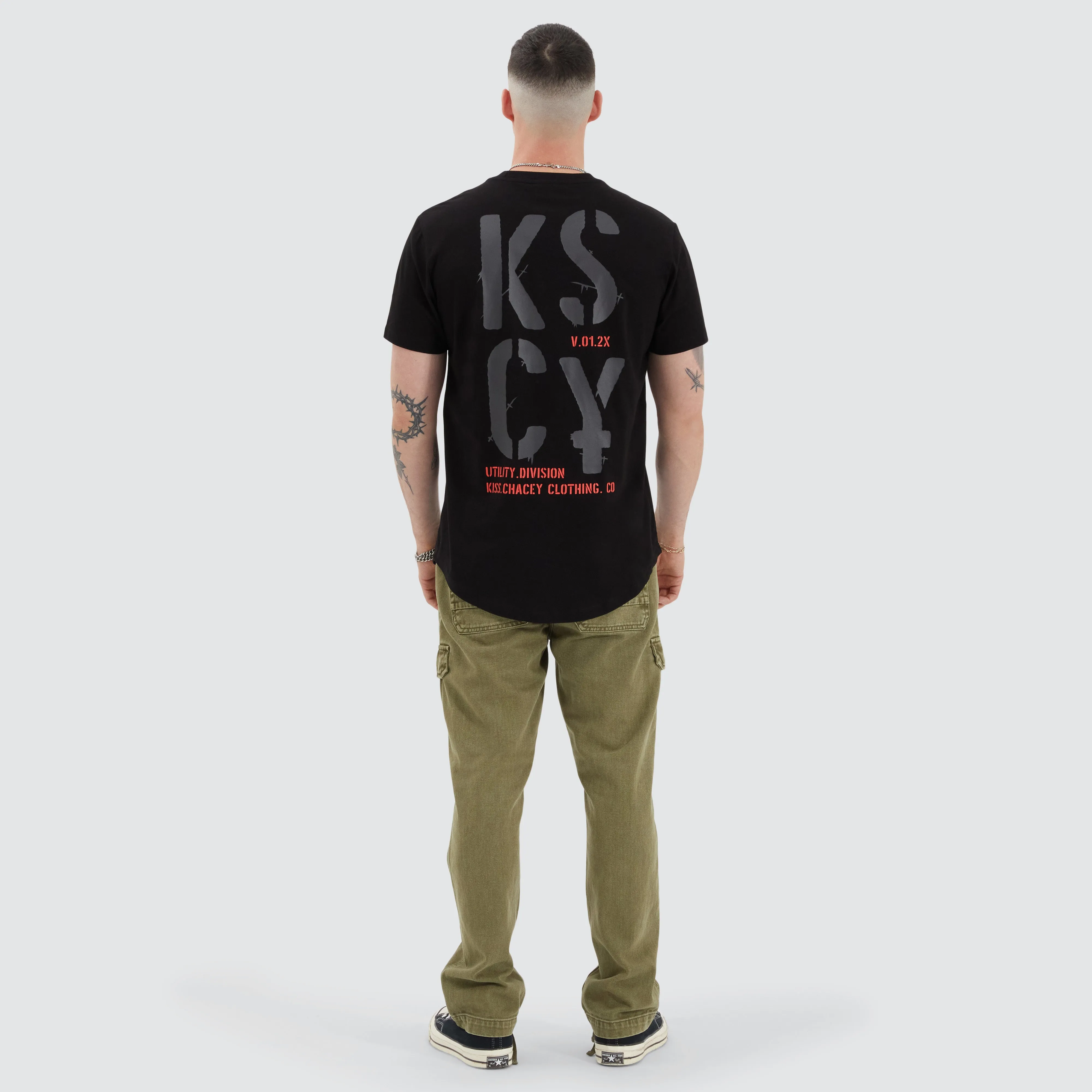 Pleso Dual Curved Tee Anthracite Black sold by Neverland product image thumbnail 5