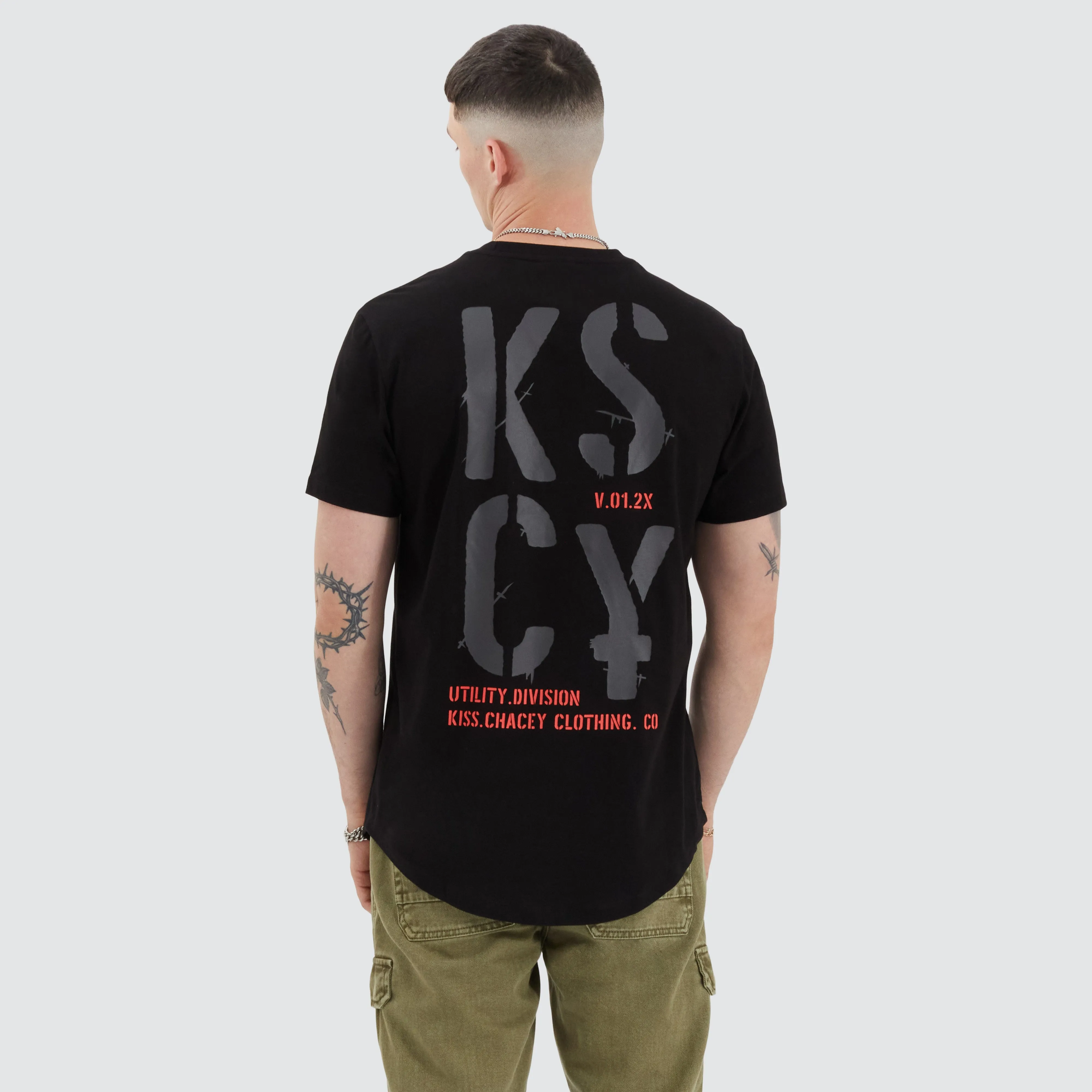 Pleso Dual Curved Tee Anthracite Black sold by Neverland