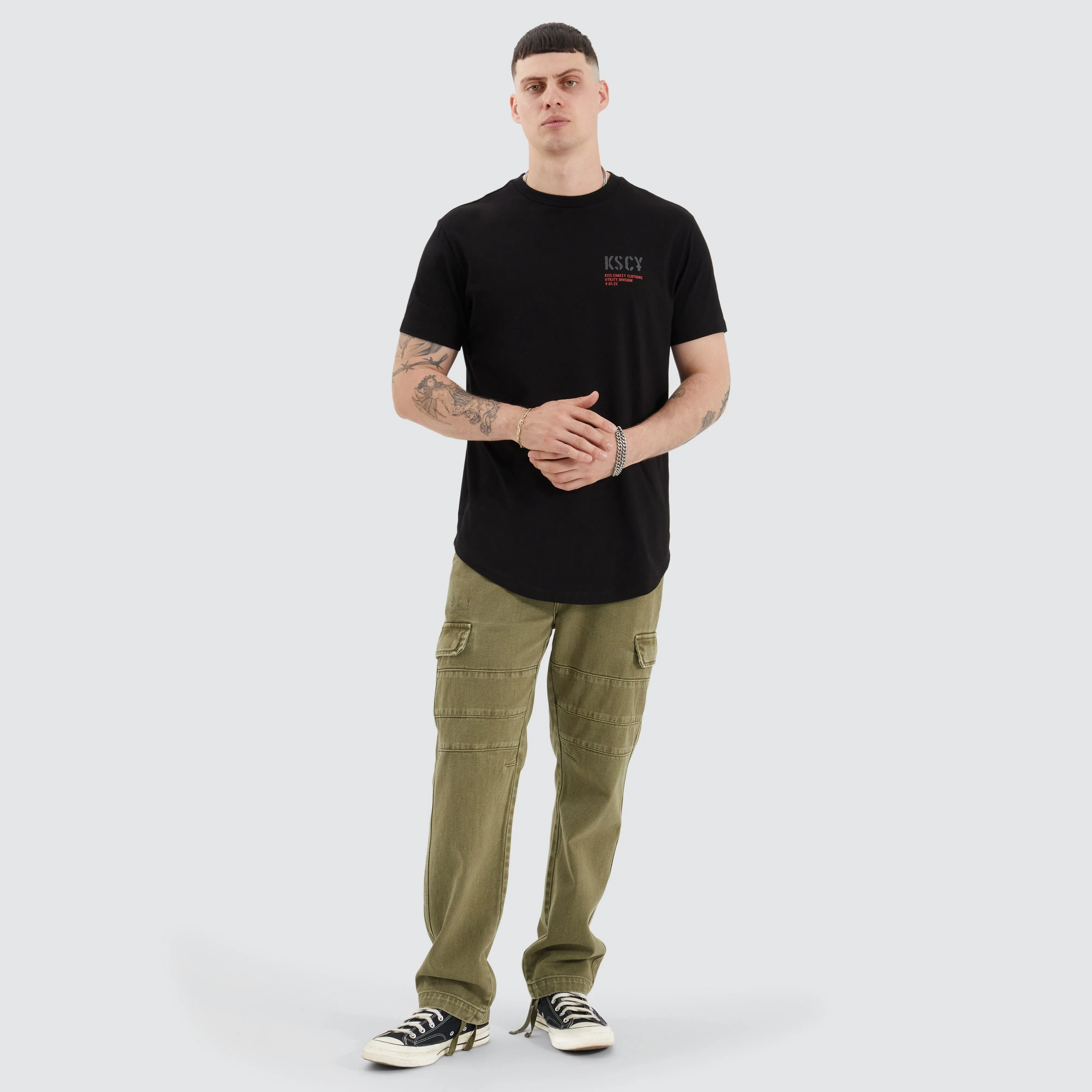 Pleso Dual Curved Tee Anthracite Black sold by Neverland product image thumbnail 4