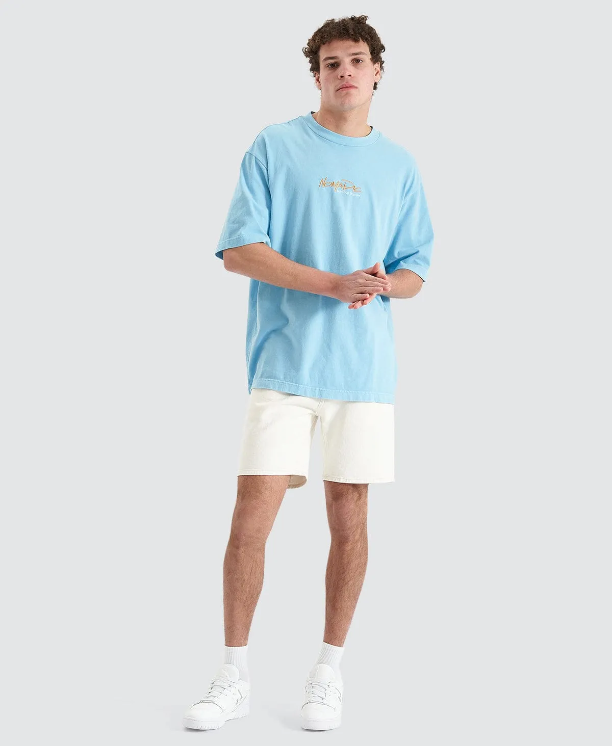 Yonder Oversized Tee Pigment Air Blue sold by Neverland product image thumbnail 4