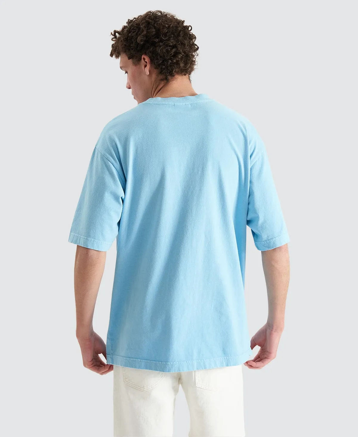 Yonder Oversized Tee Pigment Air Blue sold by Neverland product image thumbnail 3