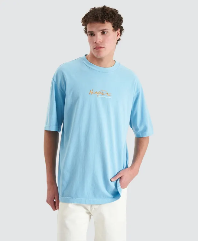 Yonder Oversized Tee Pigment Air Blue sold by Neverland