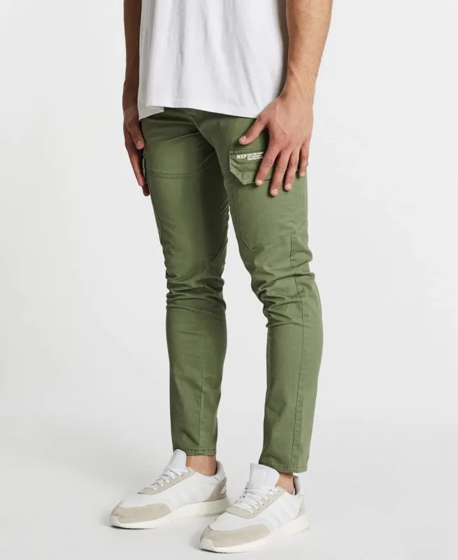 Base Cargo Pants Khaki sold by Neverland
