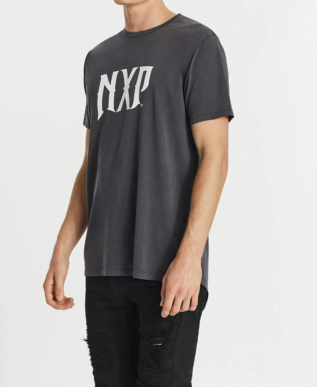 Flames Cape Back T-Shirt Pigment Asphalt sold by Neverland product image thumbnail 3